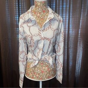 NWOT Chain Print Blouse 5️⃣✖️3️⃣0️⃣